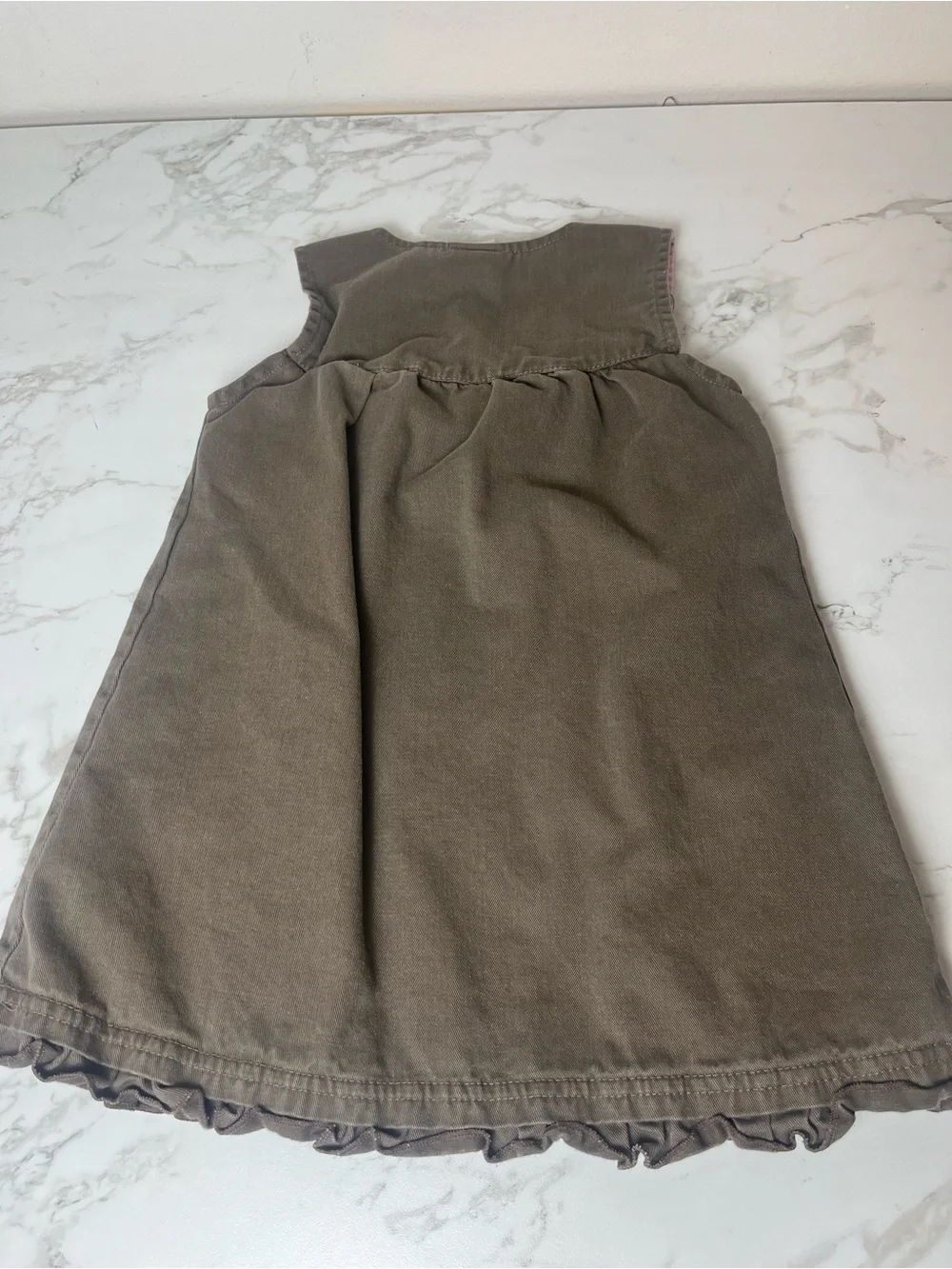 Vintage Classic Pooh Disney Toddler Girls 2T Cotton Jumper Dress Brown Y2K